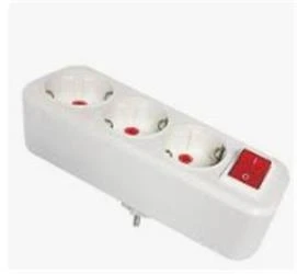 Mutlusan 3li Topraklı Anahtarlı  Fiş,Priz Düz Tip (001 170 033004 00 00 ) - Resim 2