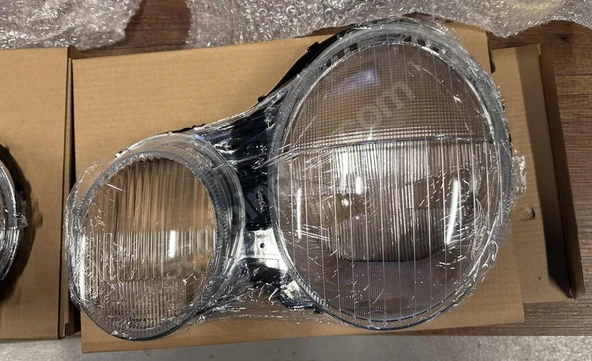 Mercedes W210 1995-1999 Xenon Uyumlu Far Camı Seti (Çizgisiz Tip - Makyajsız Model) - Resim 3