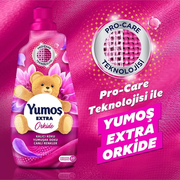 Yumoş Extra Konsantre Çamaşır Yumuşatıcısı Orkide 1440 Ml 60 Yıkama 4 Adet - 4