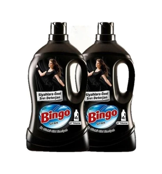 Bingo Siyahlar Sıvı Çamaşır Deterjanı 67 Yıkama 2 x 4 L ürün görseli