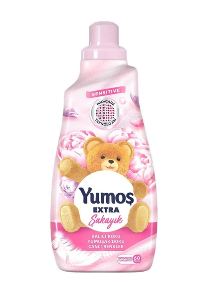 Yumos Extra Konsantre Çamaşır Yumuşatıcısı Şakayık 1440 ML