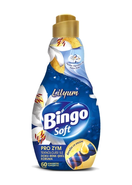 Bingo Soft Çamaşır Yumuşatıcı Konsantre 1440ml Lilyum 2 Li Set 2'li Set - Resim 2