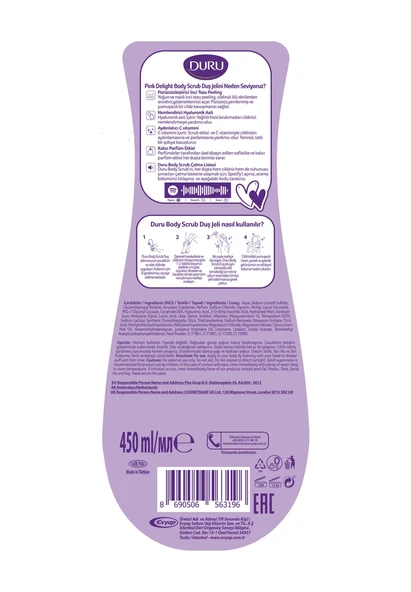 Duru Body Scrub Pink Delight & Ice Light Duş Jeli 2x450 Ml Diğer - 8