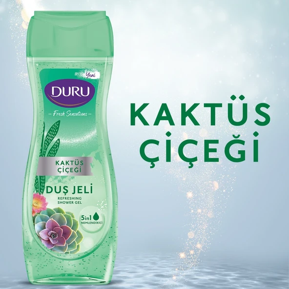 Duru Fresh Sensations Kaktüs Çiçeği Duş Jeli 3 x 450 ML - Resim 2