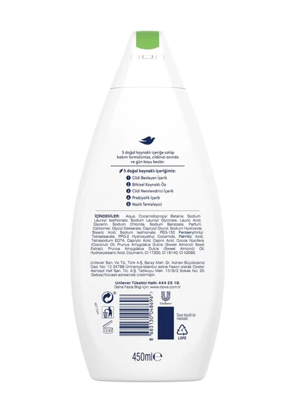 Dove Hindistan Cevizi ve Badem Özü Nemlendirici Duş Jeli 2 x 450 ML - Resim 7