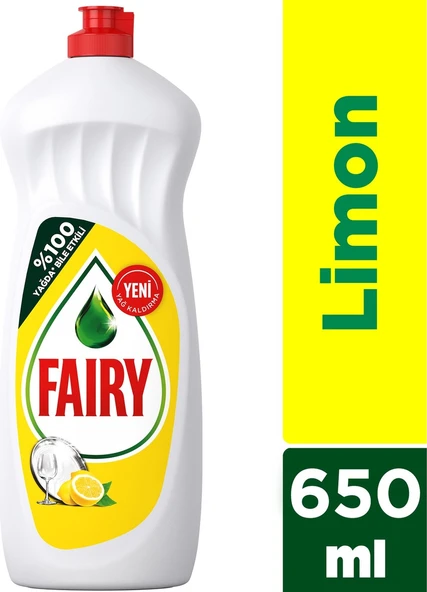 Fairy Limon Kokulu Elde Sıvı Bulaşık Deterjanı 5 x 650 ML - Resim 2