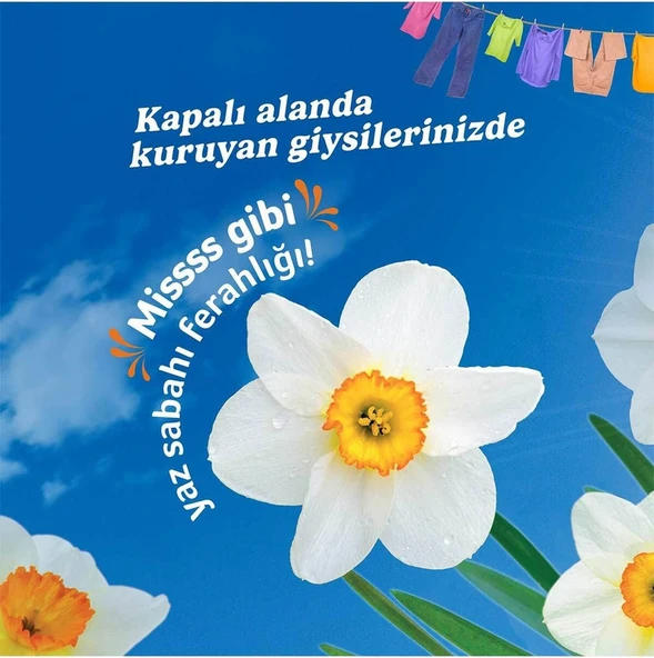 Yumoş Extra Açık Hava Etkisi Nergis Çamaşır Yumuşatıcısı 3 x 1200 ML - 5