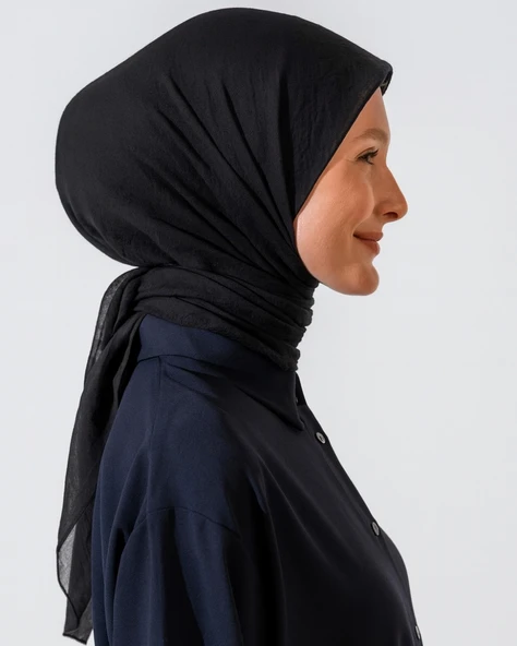 Konfor Eşarp – 195x85 cm – 4 Mevsim Kullanım – Terletmez, Kaymaz, Pamuk Polyester Karışımlı Rahat Eşarp - Resim 6