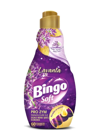 Bingo Soft Çamaşır Yumuşatıcı Konsantre 1440ml Lavanta 2li Set 2'li Set - 2