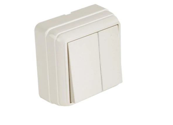 Mutlusan  Bron Sıva Üstü Komütatör Beyaz (2160 302 0201) ürün görseli 1