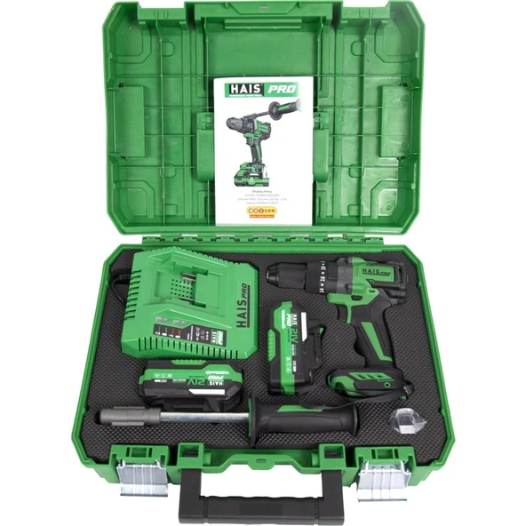 Hais Pro Profesyonel Darbeli Matkap 21 V 4.0 Ah Çift Akülü RB-DB2109 - Resim 3