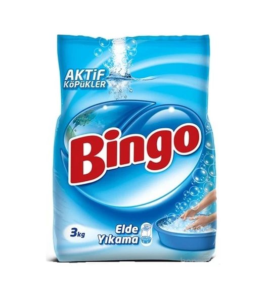 Bingo Elde Yıkama 3 KG Toz Çamaşır Deterjan ürün görseli