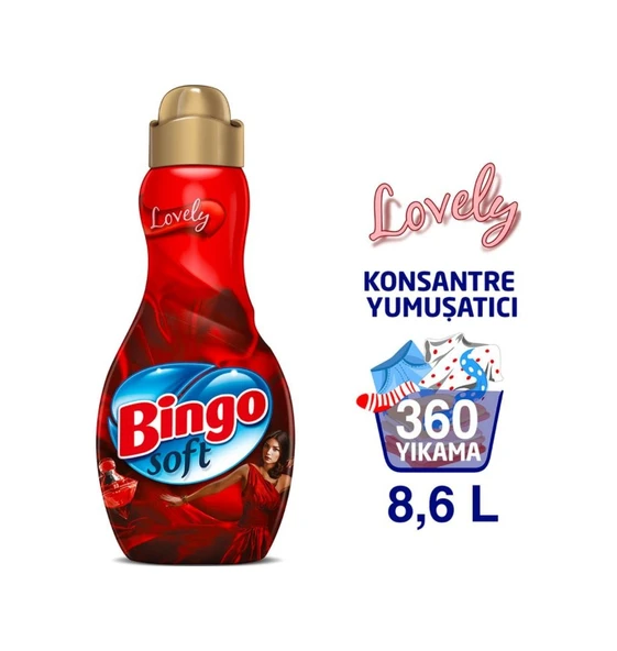 Bingo Soft Konsantre Çamaşır Yumuşatıcısı Lovely 6 x 1440 ML - 3