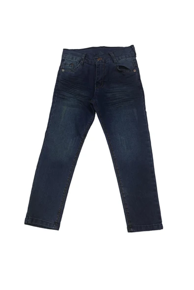 İrem Çocuk Giyim Erkek Çocuk Yırtık Yıpratma Desenli Lacivert Kot Pantolon