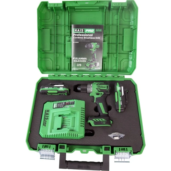 Hais Pro Pro RB-DB2101 Profesyonel Vidalama Matkap 21 V 2.0 Ah Çift Akülü - Resim 2