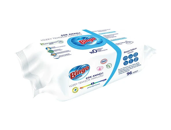 Bingo Beyaz Sabun Katkılı Yüzey Temizlik Havlusu 96'lı ürün görseli