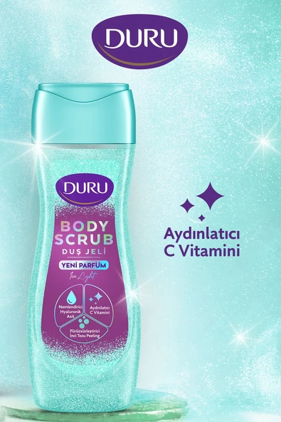 Duru Body Scrub Pink Delight & Ice Light Duş Jeli 2x450 Ml Diğer - 7