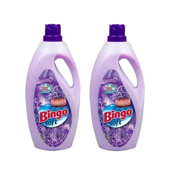 Bingo Soft Çamaşır Yumuşatıcısı Lavanta 2 x 3 L