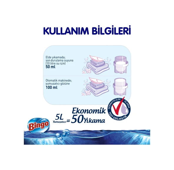 Bingo Soft Çamaşır Yumuşatıcısı Kuzumun Kokusu 3 x 5 L - 2