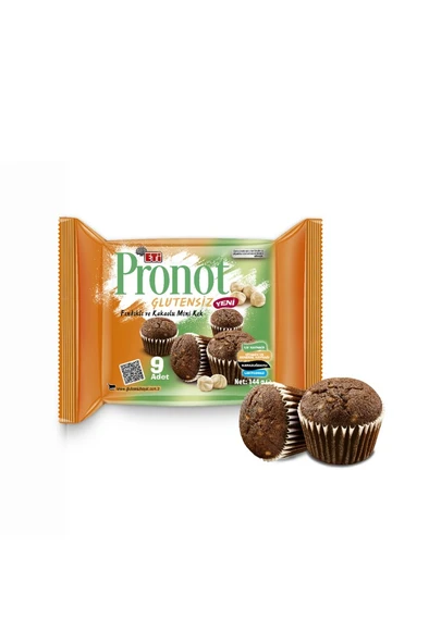 Pronot Glutensiz Fındıklı ve Kakaolu Mini Kek 144 g x 4 Adet - Resim 3