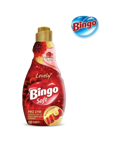 Bingo Soft Konsantre Çamaşır Yumuşatıcısı Lovely 1440 Ml X 6 Adet 6'lı Set - 3
