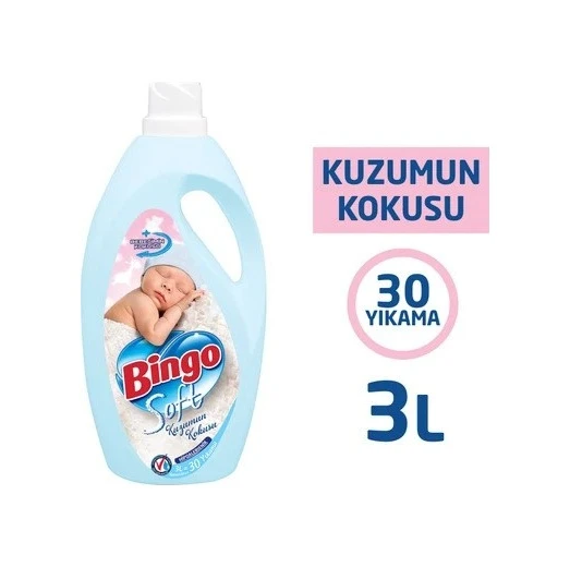 Bingo Soft Kuzumun Kokusu Çamaşır Yumuşatıcısı 2 x 3 L - Resim 2