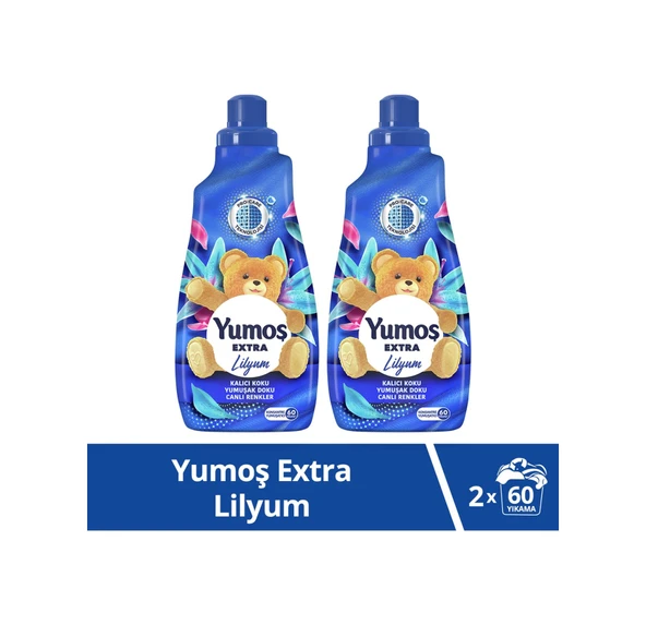 Yumoş Extra Lilyum Konsantre Çamaşır Yumuşatıcı 1440 Ml 60 Yıkama X2