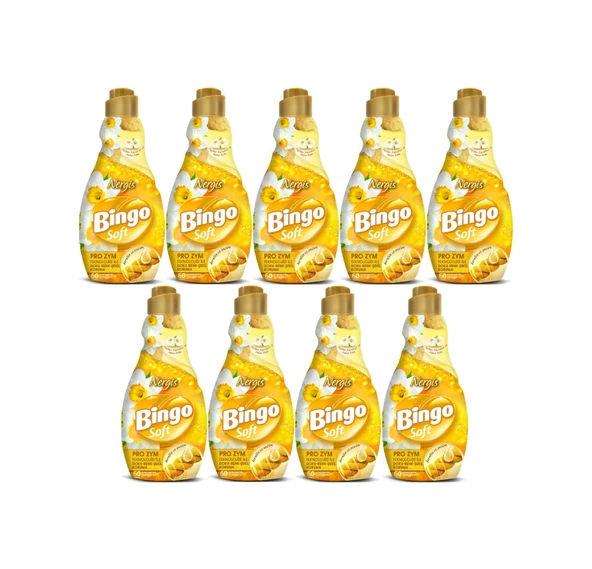 Bingo Soft Çamaşır Yumuşatıcı Konsantre 1440ml Nergis 9 Lu Set 9'lu Set