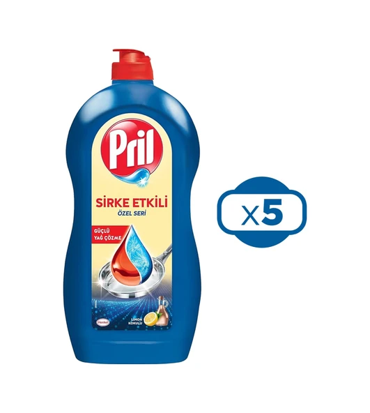 Pril Sirke Etkili Özel Seri 1100 Ml Bulaşık Deterjanı X 5 Adet - Resim 3