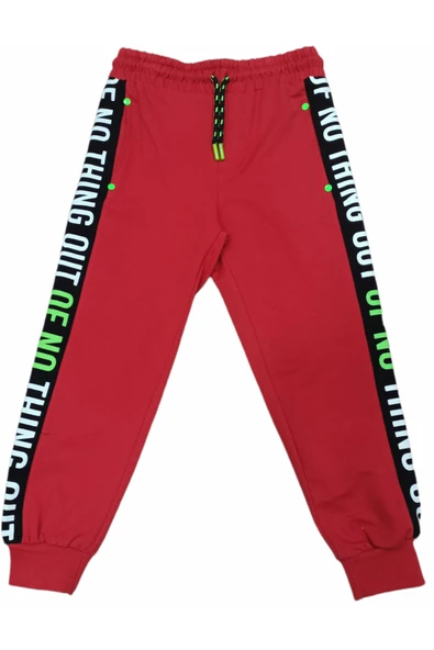 İrem Çocuk Giyim Kız Çocuk Yanları Yazı Desenli Eşofman Altı