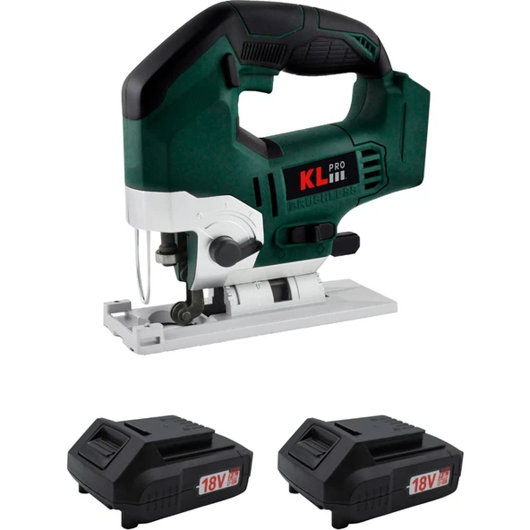 KL Pro  KLDT18B-20 18VOLT/2.0 Ah Li-Ion Çift Akülü Kömürsüz Profesyonel Dekupaj Testere ürün görseli