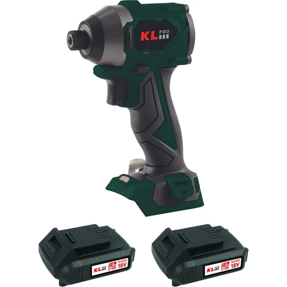 KL Pro  KLDV18BH-20 18V/2.0 Ah 220NM Kömürsüz Şarjlı Torklu Darbeli Vidalama ürün görseli 1