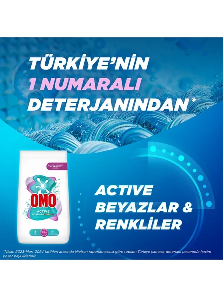 Omo Matik Active Beyazlar & Renkliler Toz Deterjanı 2 x 9 KG - Resim 4