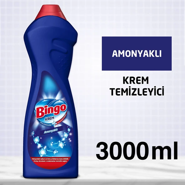 Bingo Krem Banyo Yüzey Temizleyici Amonyaklı 4 x 750 ML - Resim 4