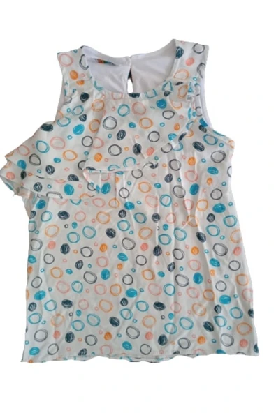 İrem Çocuk Giyim Kız Çocuk Fırfır Detaylı Bluz