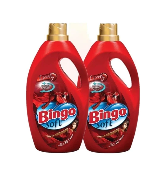 Bingo Soft Çamaşır Yumuşatıcısı Lovely 2 x 3 L ürün görseli 1