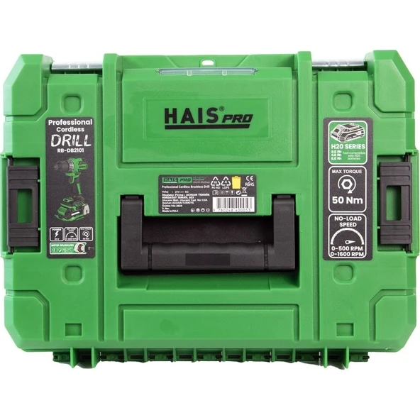 Hais Pro Pro RB-DB2101 Profesyonel Vidalama Matkap 21 V 2.0 Ah Çift Akülü - Resim 3