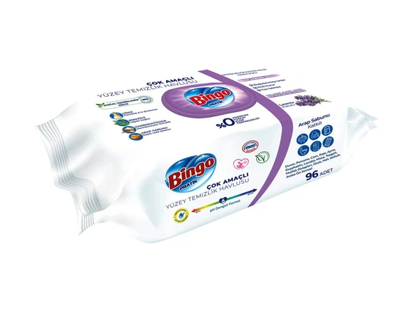 Bingo Lavanta Yüzey Temizleme Havlusu 4 x 96'lı - Resim 3