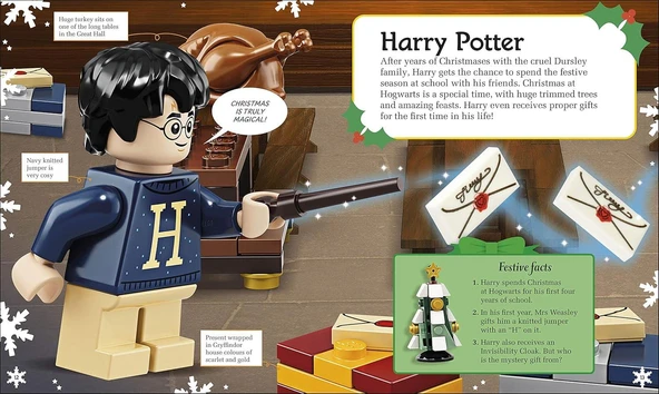Lego Harry Potter Hogwarts At Christmas: with LEGO Harry Potter minifigure in Yule Ball robes - Resim 2