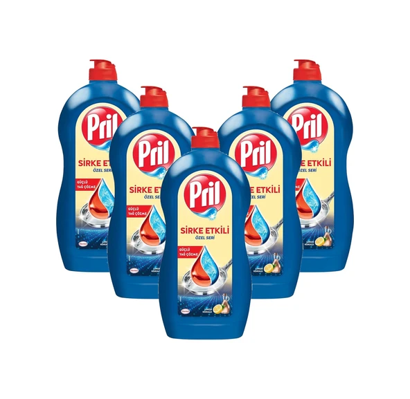 Pril Sirke Etkili Özel Seri 1100 Ml Bulaşık Deterjanı X 5 Adet ürün görseli