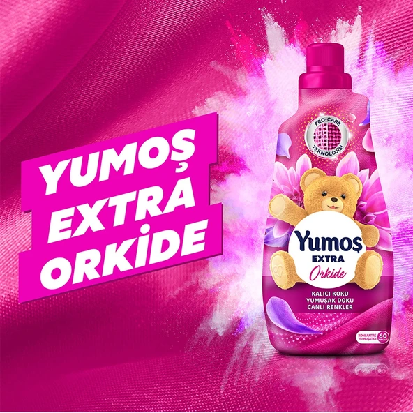 Yumoş Extra Konsantre Çamaşır Yumuşatıcısı Orkide 3 x 1440 ML - 3