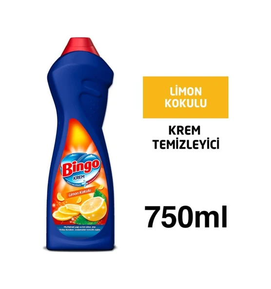 Bingo Krem Mutfak Yüzey Temizleyici Limon Kokulu 750 ML ürün görseli