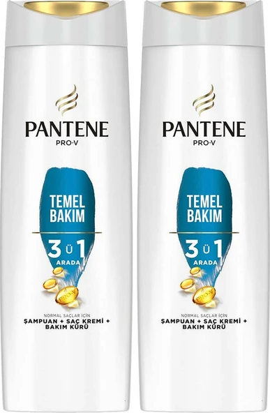 Pantene 3'ü 1 Arada Temel Bakım Şampuanı 2 x 600 ML - Resim 2