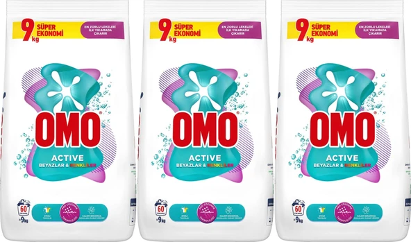 Omo Matik Toz Çamaşır Deterjanı 27kg Beyazlar Ve Renkliler 180ykm ürün görseli