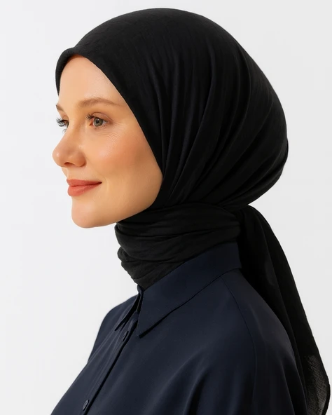 Konfor Eşarp – 195x85 cm – 4 Mevsim Kullanım – Terletmez, Kaymaz, Pamuk Polyester Karışımlı Rahat Eşarp - Resim 4