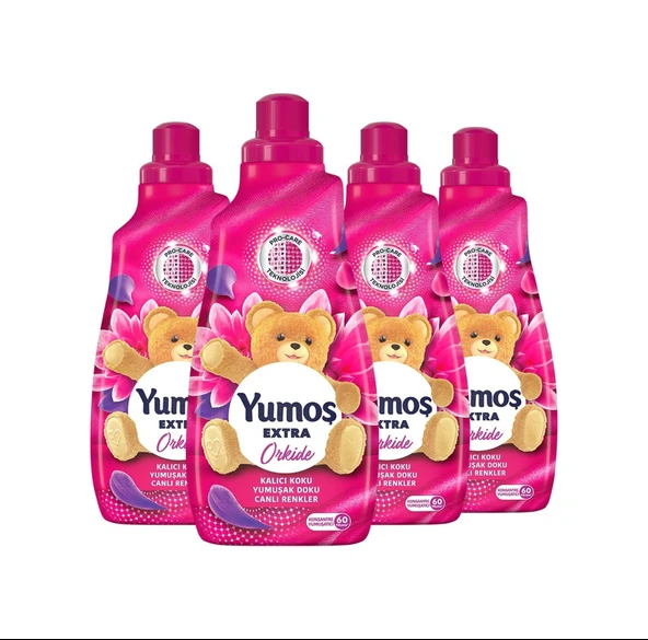 Yumoş Extra Konsantre Çamaşır Yumuşatıcısı Orkide 1440 Ml 60 Yıkama 4 Adet - 2