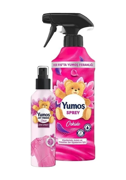 Yumoş Jet Fresh Sprey Orkide 200 ML + Sprey Orkide 450 ML