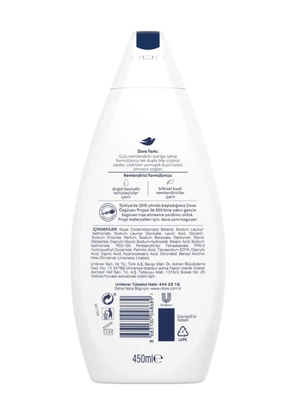 Dove Deeply Nourishing Nemlendirici Duş Jeli 2 x 450 ML - 3