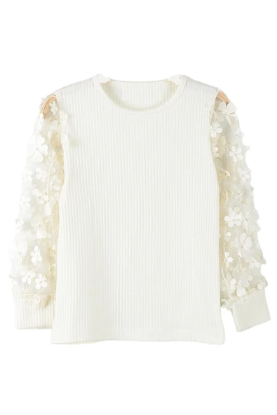 İrem Çocuk Giyim Kız Çocuk Bluzu Çiçek Detaylı Deri Etekli Takım - 3