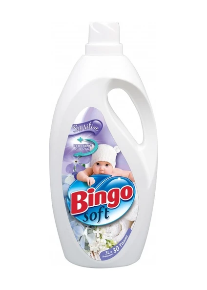 Bingo Soft Çamaşır Yumuşatıcısı Sensitive 2 x 3 L